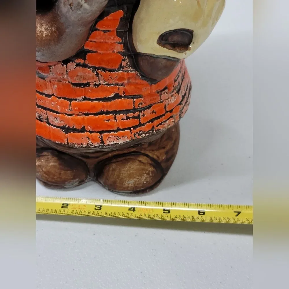 Vintage Treasure Craft Ceramic Boy w/Baseball Cap, Glove & Finger in His Mouth